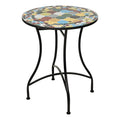 Bistro Tafel Mozaiek Geel/Groen/Blauw