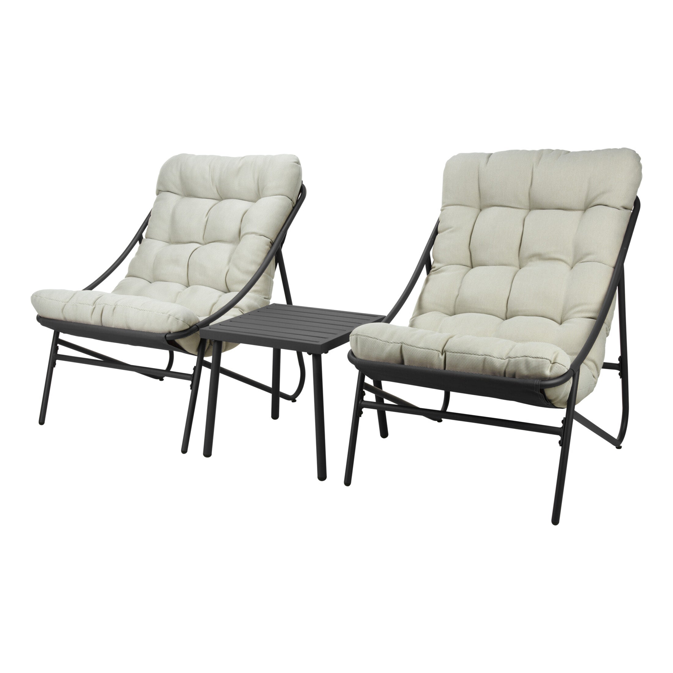 Duo Lounge Antraciet